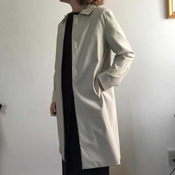 Bloomingdales + Tahari light overcoat sz 6 - Picture 1 of 8